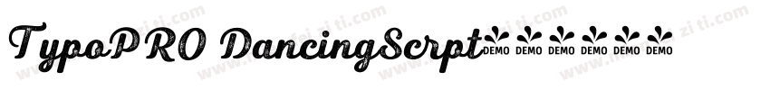 TypoPRO DancingScrpt字体转换